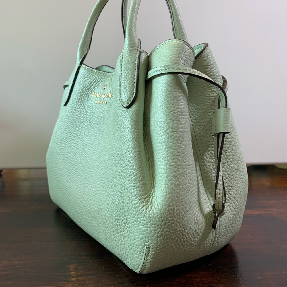 ☀️Kate Spade Dumpling small satchel & matching wallet - Light Olive - NWT - Picture 5 of 13